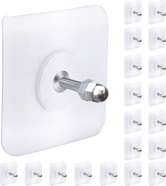 10 Pcs Adhesive Screws Wall Mount Hooks 🪝🔩 MRsons 