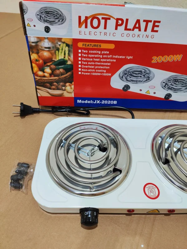 Double Electric Stove | Electric Hot Plate Stove 1000 Watt / 2000 Watt