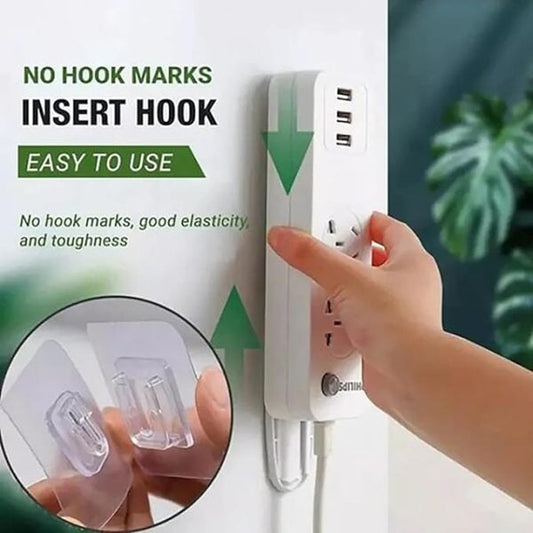 (pack Of 10 ) Double Sided Self Adhesive Wall Hooks MRsons 